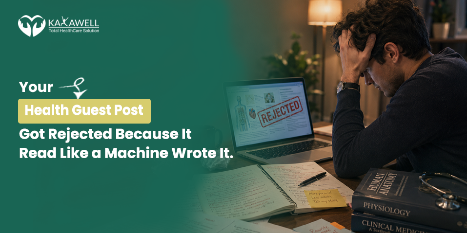 Your Health Guest Post Got Rejected Because It Read Like a Machine Wrote It. Here’s How to Fix That.